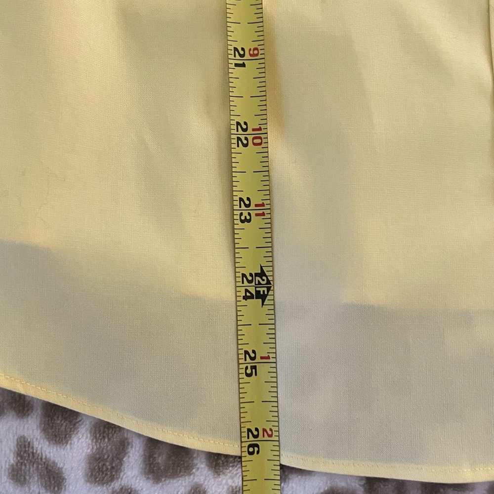 Sunny Yellow Sleeveless Button-Down Shirt - Picture 5 of 7